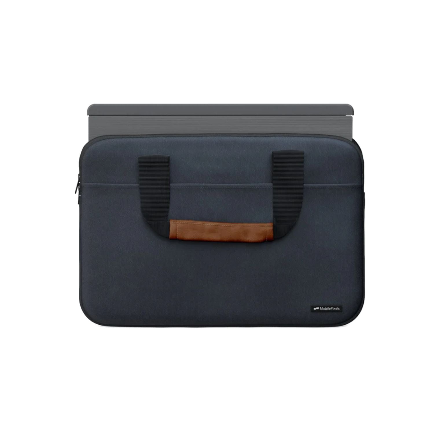 Imagen del producto funda original tipo bolso para monitor portátil Mobile Pixels; accesorio de transporte con diseño acolchado, liviano y resistente, ideal para proteger y llevar modelos Duex Plus, Duex Max, Duex Float o Trio Max con total seguridad y comodidad.