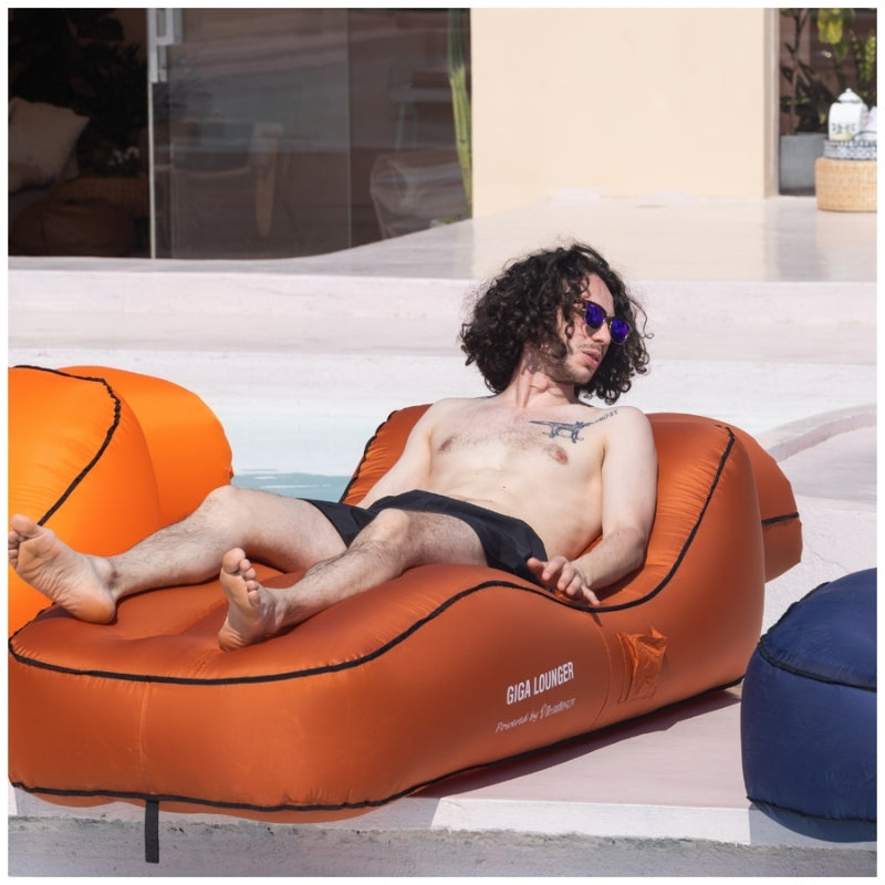 GIGA LOUNGER Reposera Auto Inflable en 100 Segundos