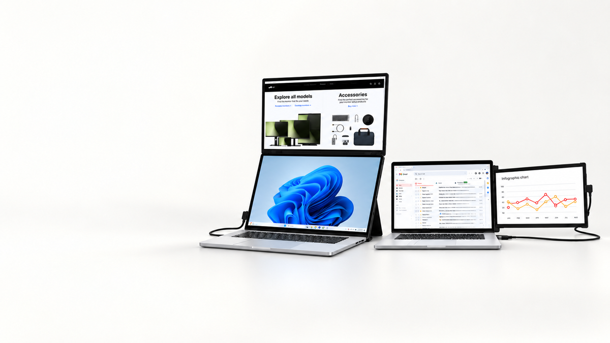 Comparativa de monitores portátiles Mobile Pixels para notebook