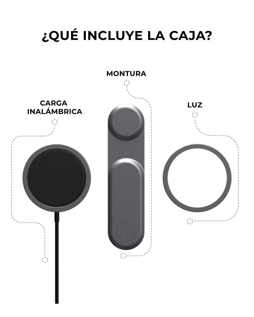 EDGE® Estación de Trabajo Móvil incluye Soporte Celular, Carga Inalámbrica y Luz Led